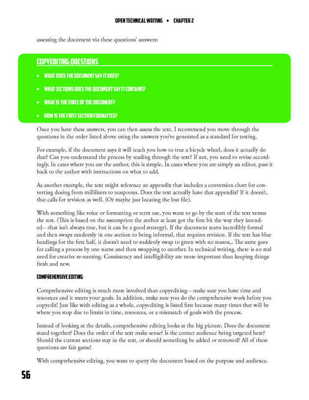 Open Technical Writing - New Page